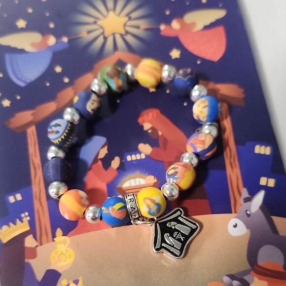 Jilzarah Kids Clay Bracelet with Christmas Theme - Picture 2 of 5